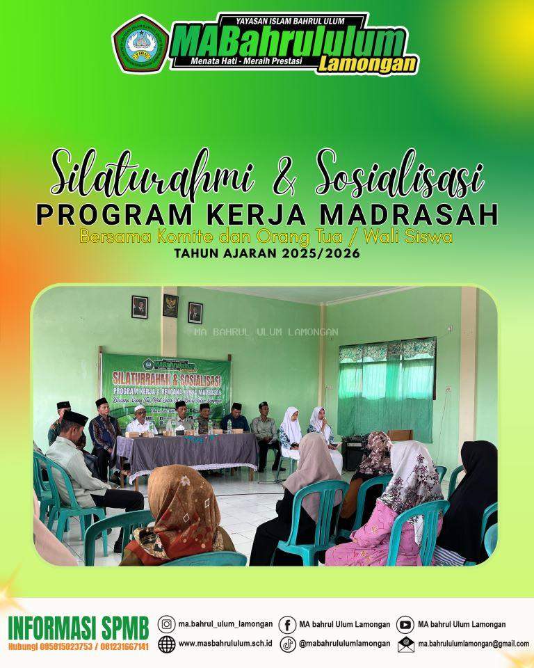 Silaturahmi dan Sosialisasi Program Kerja Madrasah Tahun Ajaran 2025/2026